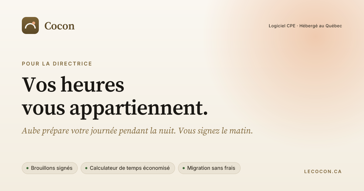 Aperçu Open Graph pour /pour/directrice